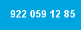 922 059 12 85 922 059 12 85